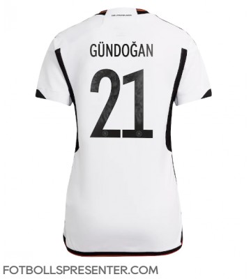 Tyskland Ilkay Gundogan #21 Hemma Matchtröja Dam VM 2022 Kortärmad